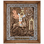 Икона деревянная в киоте "Георгий Победоносец" 39х34 см, фотография 1. Интернет-магазин ЛАВКА ПОДАРКОВ