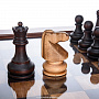 Деревянный шахматный стол 77х77 см, фотография 5. Интернет-магазин ЛАВКА ПОДАРКОВ