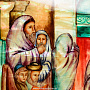Картина на перламутре "Молитва в синагоге" 29х26 см, фотография 3. Интернет-магазин ЛАВКА ПОДАРКОВ