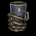 0012763 Подстаканник ХЛ Латунь с добавлением бронзы "РУКА. ПРЕВРАЩЕНИЕ" 