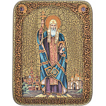0044798/15*20см Икона подарочная"Свят.Ермоген, Патриарх Московский"мор.дуб(RTI-379.m)