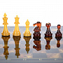 Шахматы с янтарными фигурами "Кристалл" 32х32 см, фотография 2. Интернет-магазин ЛАВКА ПОДАРКОВ