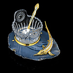 0063029-0867 Златоуст Икорница "Осетр на агате"