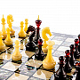 Шахматный ларец с натуральным перламутром и фигурами из янтаря, фотография 10. Интернет-магазин ЛАВКА ПОДАРКОВ