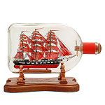 Модель корабля в бутылке "Алые паруса"