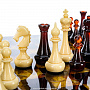 Шахматы с инкрустацией и фигурами из янтаря "Кристалл" 42х42 см, фотография 7. Интернет-магазин ЛАВКА ПОДАРКОВ