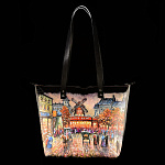 0060889 СУМКА кожа С РОСПИСЬЮ 