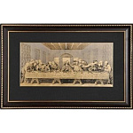  /44*72см Офорт черно-белый "Тайная вечеря" 