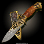 Нож сувенирный "Волк". Златоуст, фотография 3. Интернет-магазин ЛАВКА ПОДАРКОВ