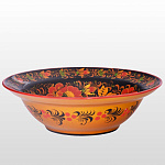 1074 ТАРЕЛКА ГЛУБОКАЯ Хохлома керамика 20см