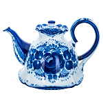 203329/№2-коб Гжель Чайник "Колокольчик" Авт. Алехин С.С.