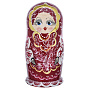 Матрешка "Аленушка" 5 мест, фотография 1. Интернет-магазин ЛАВКА ПОДАРКОВ
