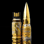 0037116 Златоуст Сувенир ФЛЕШКА - ПАТРОН 4гб "ЗА РОДИНУ! ЗА СТАЛИНА!"