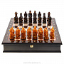 Шахматный ларец с янтарными фигурами "Рыцари", фотография 7. Интернет-магазин ЛАВКА ПОДАРКОВ
