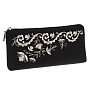 Очечник "Фиалка". Черный с вышивкой, фотография 1. Интернет-магазин ЛАВКА ПОДАРКОВ