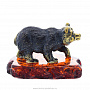 Статуэтка с янтарем "Медведь" (коньячный), фотография 4. Интернет-магазин ЛАВКА ПОДАРКОВ
