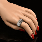 820679/сваровски-5--6г-сред.вес  Серебро 925* КОЛЬЦО вст.кристаллы Сваровски