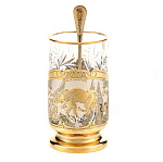 0063736 Златоуст НАБОР ДЛЯ ЧАЯ "ЛОСЬ" 220018/2503