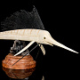 Скульптура из кости "Рыба парусник", фотография 2. Интернет-магазин ЛАВКА ПОДАРКОВ