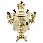 0068910 Самовар Малютка "МОСКВА" латунь