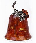 5307-Б/Накл Янтарь Колокольчик "Рождественский" Бронза 
