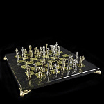 0032396/Ф Златоуст ШАХМАТЫ МИНИ 20*20см "АНТИЧНОСТЬ"  В П/У