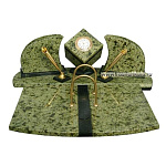 5823 Нат.камень Настольный  набор "Куб" с календарницей  