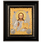 0059975 Гальванопластика ИКОНА "ГОСПОДЬ ВСЕДЕРЖИТЕЛЬ" 31*27*5см