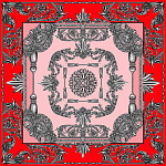 500020 Сувенирный платок "Русское чугунное литье" МД Нины Ручкиной