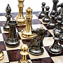 Подарочные шахматы с металлическими фигурами "Стаунтон" 48х48 см , фотография 11. Интернет-магазин ЛАВКА ПОДАРКОВ