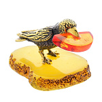 0047297/258 Сувенир Птица Ворона с сыром Сувенир (белый)