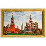 300113-НП Картина Янтарная " ВИД НА КРЕМЛЬ" 40*60 см