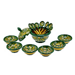 0024125 Хохлома НАБОР д/варенья "Услада" 14пр в/кат 64180000014