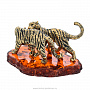 Статуэтка с янтарем "Тигры Саванна", фотография 3. Интернет-магазин ЛАВКА ПОДАРКОВ