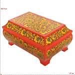 0021127 Хохлома Сундук-шкатулка музыкал 14,5*27*20см  (в/кат) 27380145270