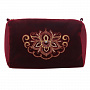 Косметичка "Игра". Бордовая с золотой вышивкой, фотография 1. Интернет-магазин ЛАВКА ПОДАРКОВ