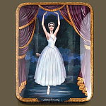 /9*12*3см Художественная роспись Шкатулка "Балет.Золушка"/55