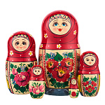 Матрешка "Вятка" 5 мест