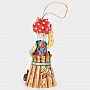 Колокольчик фарфоровый "Баба Яга в ступе", фотография 3. Интернет-магазин ЛАВКА ПОДАРКОВ
