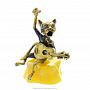 Статуэтка с янтарем "Кот певец с гитарой" (белый), фотография 3. Интернет-магазин ЛАВКА ПОДАРКОВ