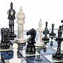 Шахматы с перламутром и фигурами из кости 45х45 см, фотография 11. Интернет-магазин ЛАВКА ПОДАРКОВ