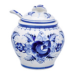 0063399 Гжель Медовница "ПЧЕЛКА"  в коб.(СТС) 21901