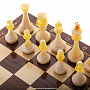 Шахматный ларец с янтарными фигурами 37х37 см, фотография 11. Интернет-магазин ЛАВКА ПОДАРКОВ
