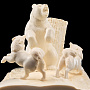 Скульптура из кости "Медведь с собаками", фотография 3. Интернет-магазин ЛАВКА ПОДАРКОВ