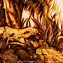 Картина янтарная "Охотник" 30х40 см, фотография 4. Интернет-магазин ЛАВКА ПОДАРКОВ