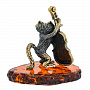 Статуэтка с янтарем "Кот с контрабасом", фотография 4. Интернет-магазин ЛАВКА ПОДАРКОВ
