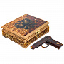Сувенир из янтаря "Шкатулка с пистолетом", фотография 8. Интернет-магазин ЛАВКА ПОДАРКОВ
