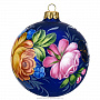 Новогодний елочный шар с ручной росписью, фотография 3. Интернет-магазин ЛАВКА ПОДАРКОВ