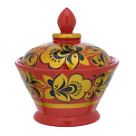Солонка "Маринка". Хохлома