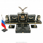 Письменный набор из натурального камня "Двуглавый орел", фотография 1. Интернет-магазин ЛАВКА ПОДАРКОВ